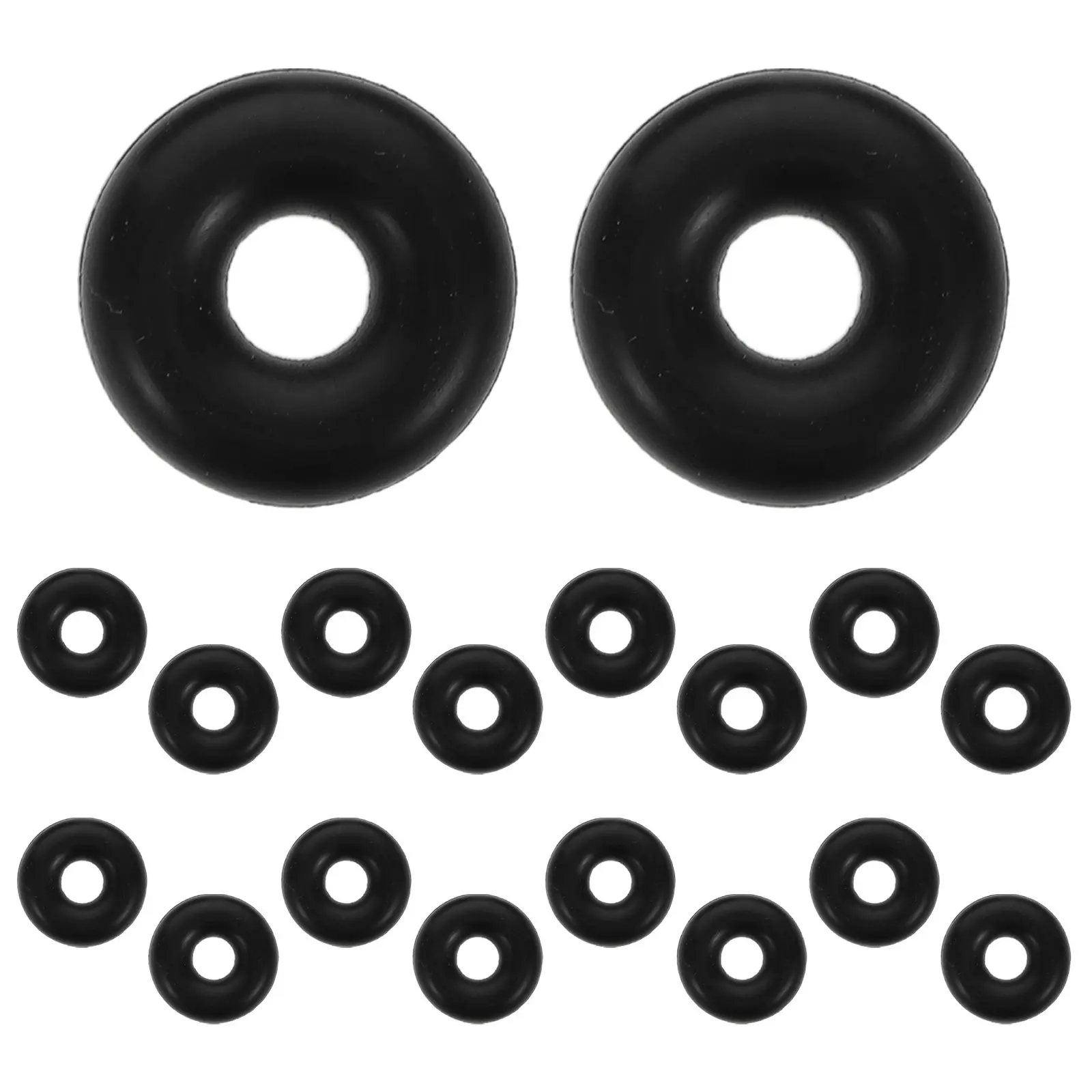 18Pcs Fitness Cable Stopper Rubber Rings Gym Wire Rope Limit Rings Pulley Machine Cable Stopper Home Gym Exercise Replacement