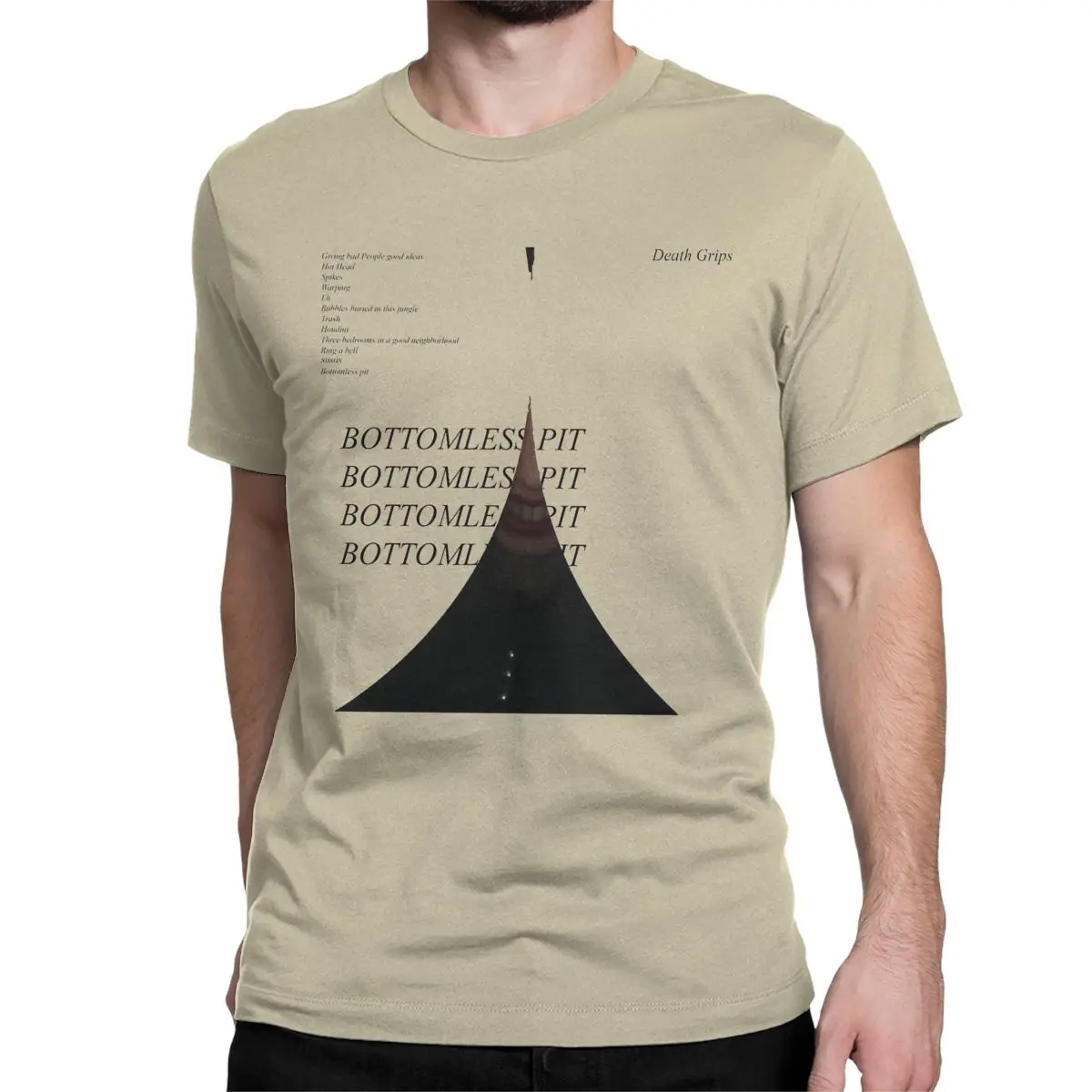 Death Grips Bottomless Pit T-Shirts Men Women Death Grips  Cotton Tee Shirt Round Neck Short Sleeve T Shirts Plus Size Tops