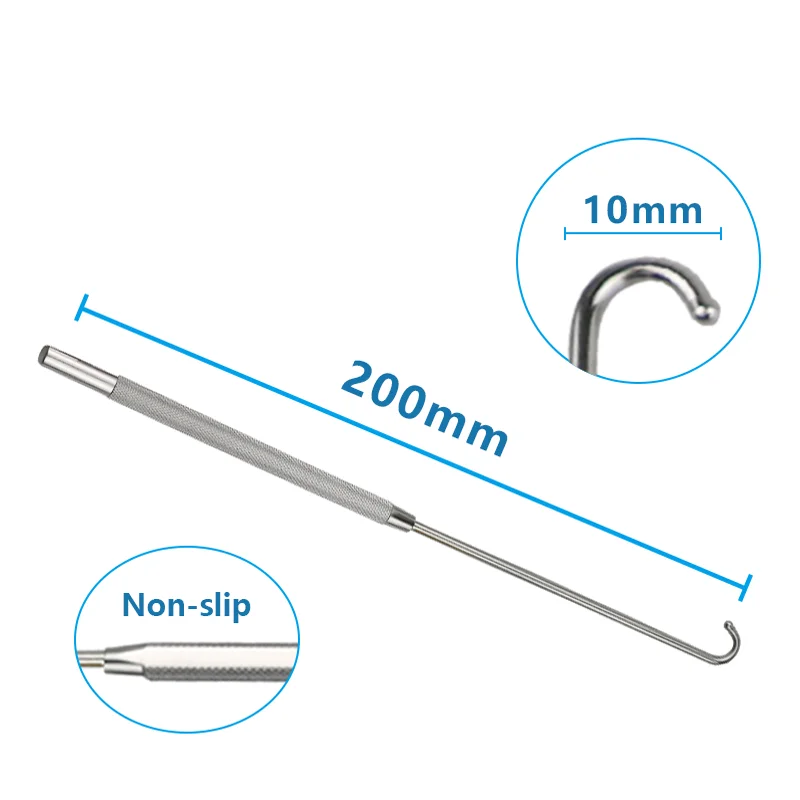 200mm Spay Snook Hook Animal Ovaries Removal Hook Vet Snook Ovariectomy Hook Veterinary Instruments 1pcs