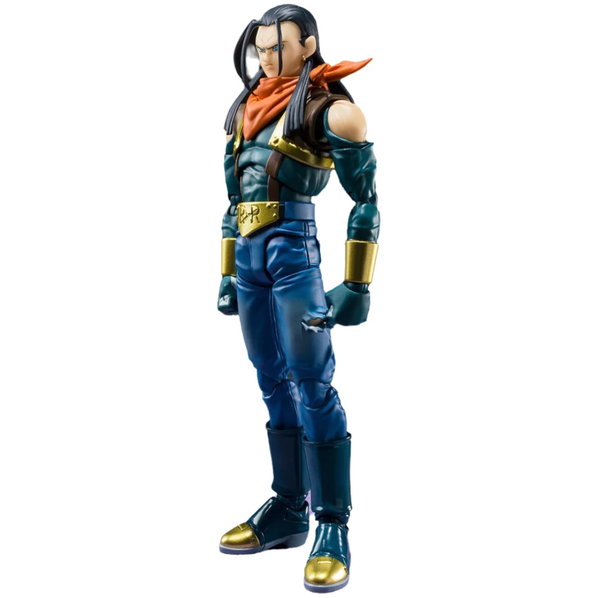 Bandai genuíno original shf dragon ball em estoque anime figura super android 17 android 20 figuras de ação brinquedos para meninos presentes