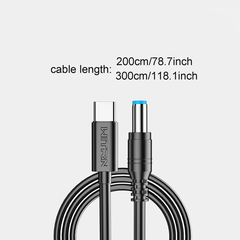 DX62 2M USB C Type C PD to 9V 12V 15V 20V 5.5x2.5mm Power Supply Cable for Router Laptop LED Strip Speaker CCTV Camera DVR