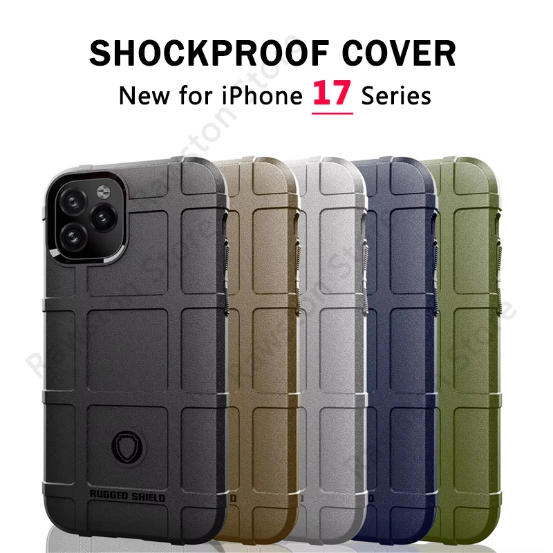 Capa de telefone robusta à prova de choque para apple iphone 15 16 17 pro max 13 12 mini 11 14 plus ar macio silicone capa protetora armadura