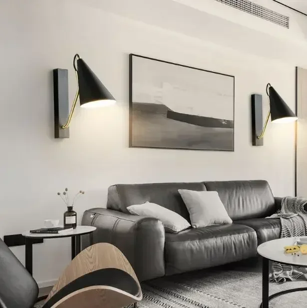 Wall lamp study modern minimalist style lighting creative lampshade bedside lamp bedroom lamp