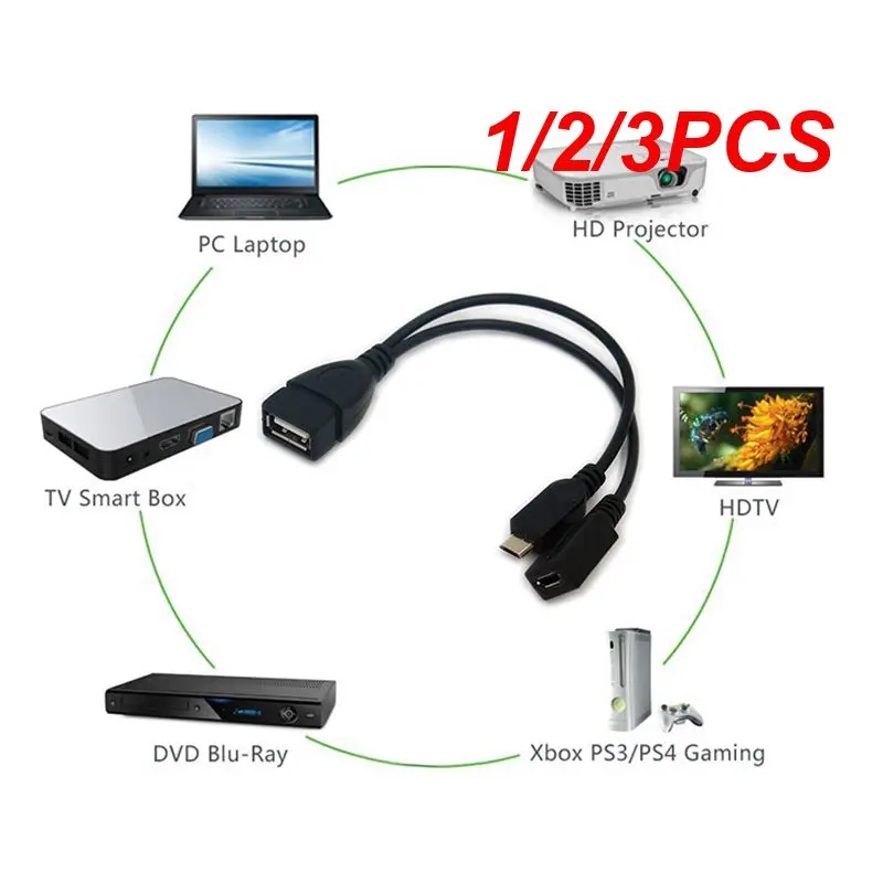 1/2/3PCS Usb Port Terminal Adapter Otg Cable For Fire Tv 3 Or 2nd Gen Fire Stick