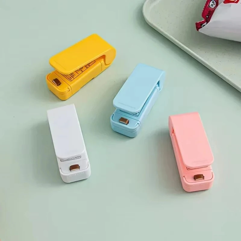 1/2/3pcs Mini Heat Sealing Machine Package Sealer Bags Thermal Plastic Food Bag Closure Portable Sealer Packaging Heat Sealer