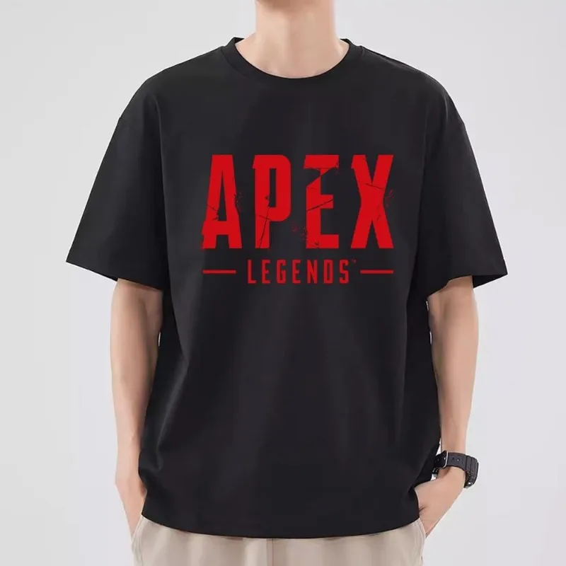 Game Apex Legends T Shirt Women Couple Combination Clothes Short Sleeve Collar Fashion T-shirt Man Cotton