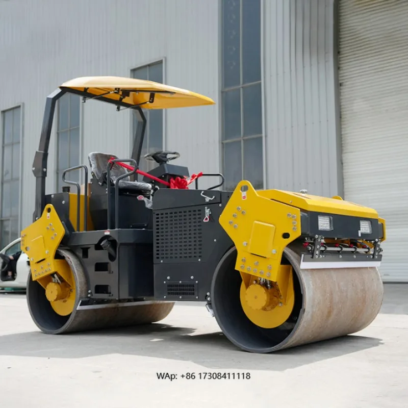 5 Ton Mini Compactor Road Roller Asphalt Double Drum Road Roller Construction SitesDiesel Mini Road Roller