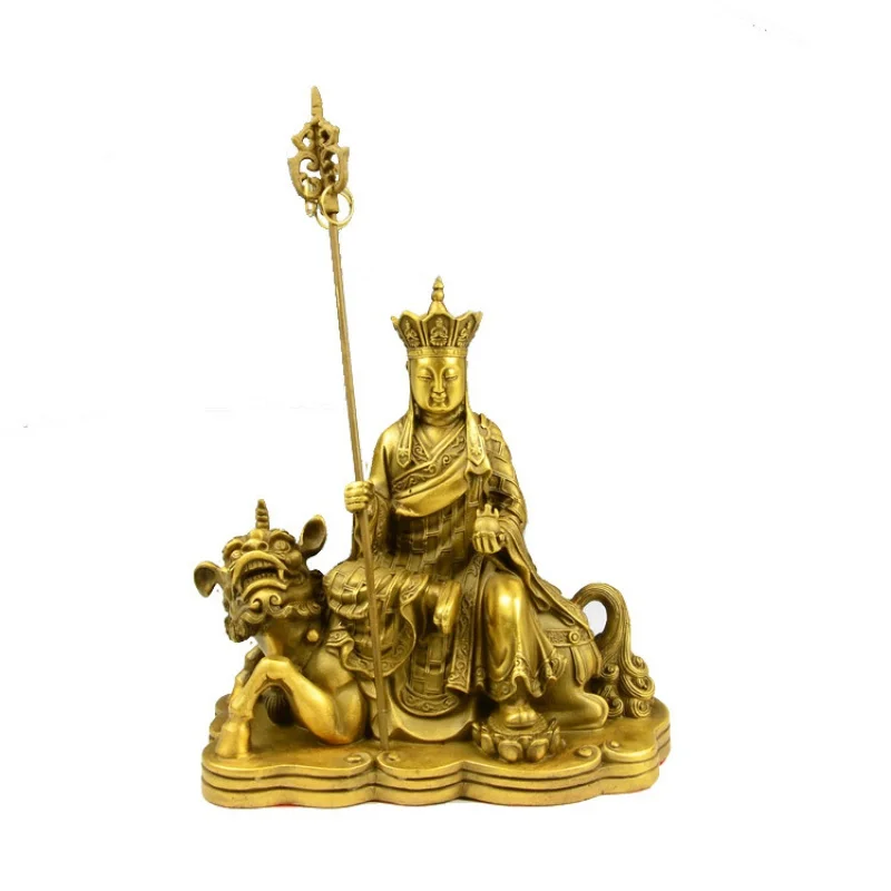 Pure Copper Dizang Buddha Statue Statue .. Listen to Dizang Bodhisattva Home Serving Copper Statue Decoration Crafts