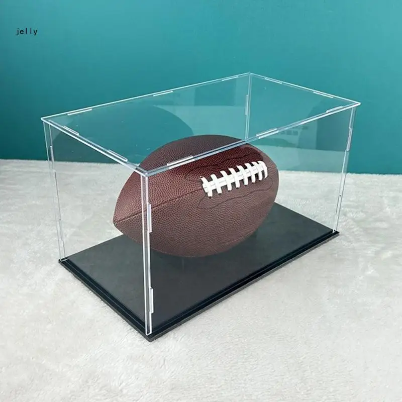 448C Clear Basketball Display Case Acrylic Box Football Basketball Storage Clear Box