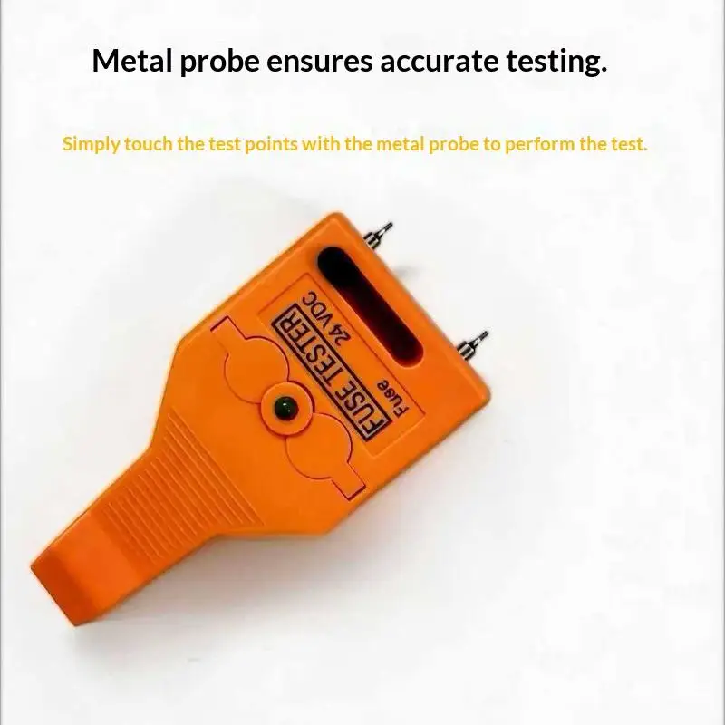 Automotive Fuse Tester 24V DC Heavy Duty Portable Blade Fuse Puller Checker Removal Tool for Truck SUV Repair