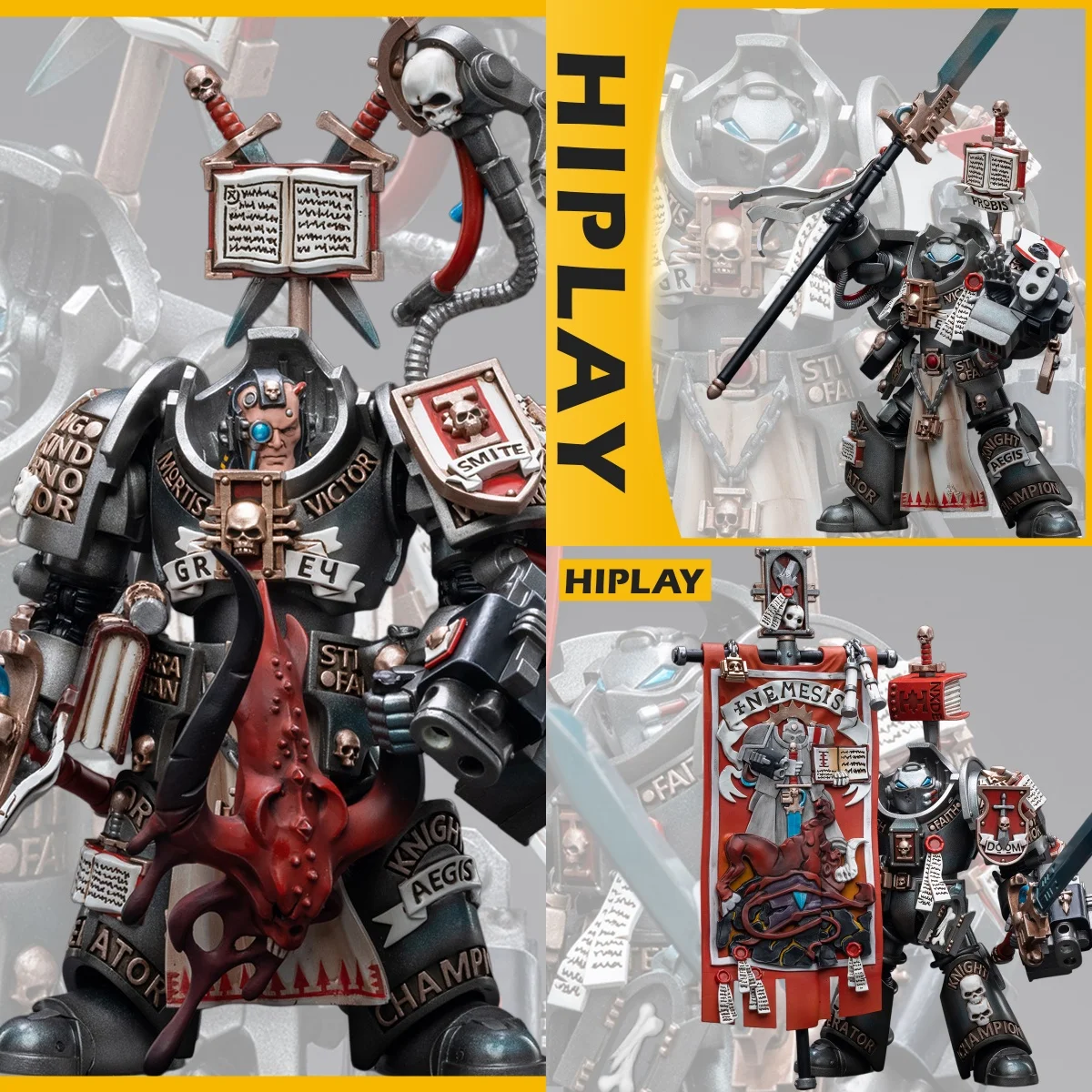 

HIPLAY JOYTOY Warhammer 40K Grey Knights Terminator Incanus Neodan Retius Akantar Jaric Thule 1/18 Scale Action Figure