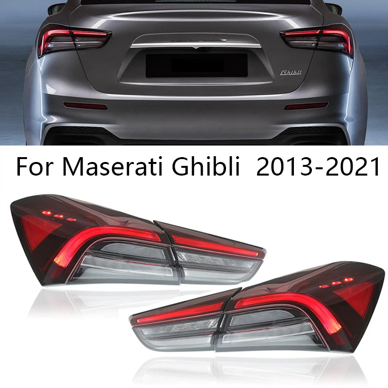 

led taillight with turn signal reverse lamp upgrade for Maserati Ghibli 2014 2015 2016 2017 2018 2019 2020 2021 Rear Tail light