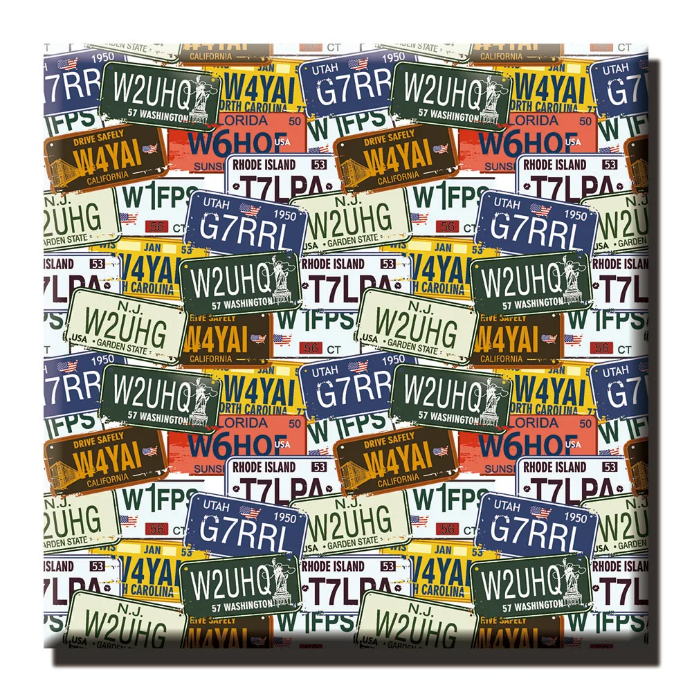 

Water Transfer Printing Film Antique License Plate Pattern Hydrographic film Hydro Dip Print Film Width 100CM