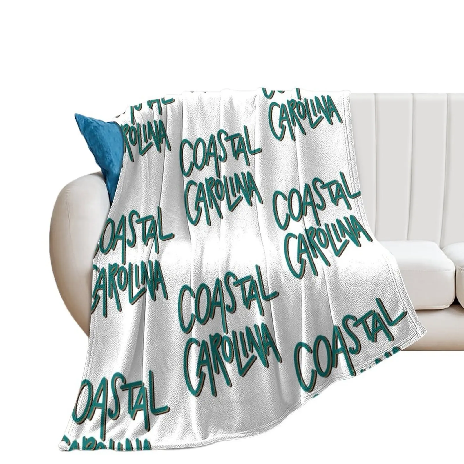 coastal carolina Throw Blanket Hairy Flannel Shaggy Thin Blankets