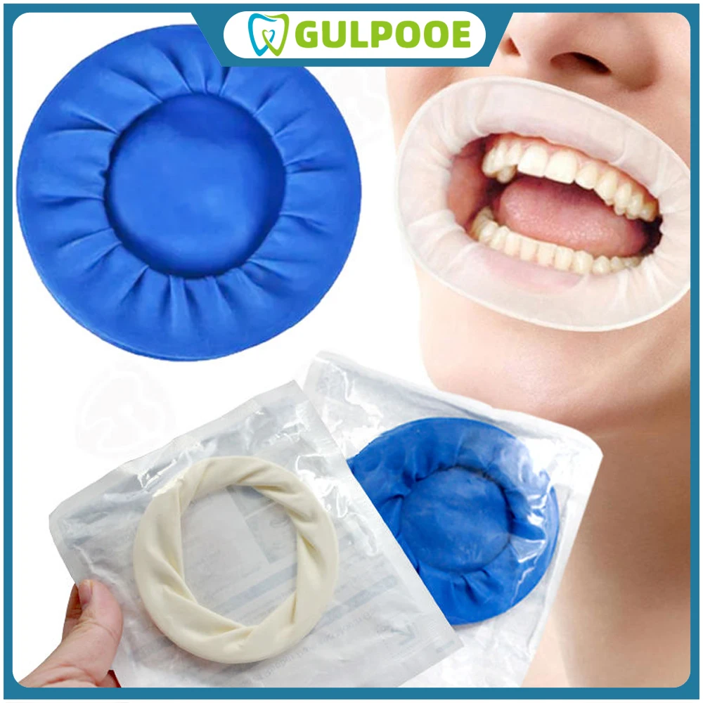 

1Pc GULPOOE Dental Disposable Rubber Sterile Mouth Opener Oral Rubber Retractor Rubber Barrier Tooth Whitening materials