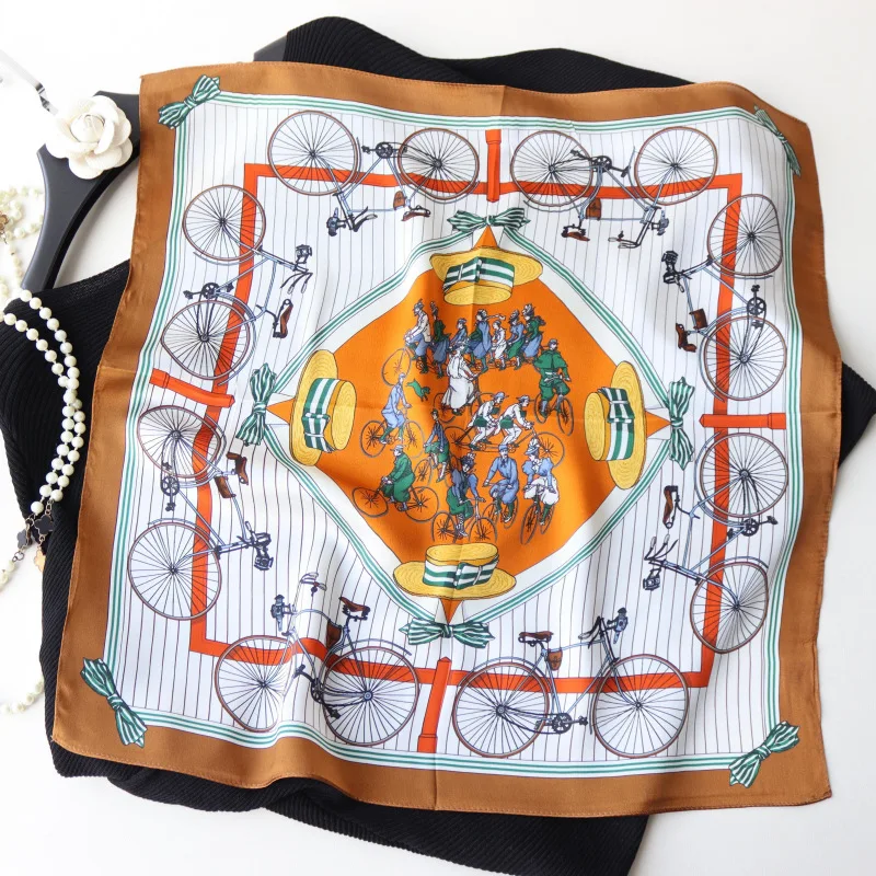 

Mulberry Silk Scarf Luxury Designer Small Bandanas Shawls Scarves for Ladies Foulard Femme Lover Mother Gift