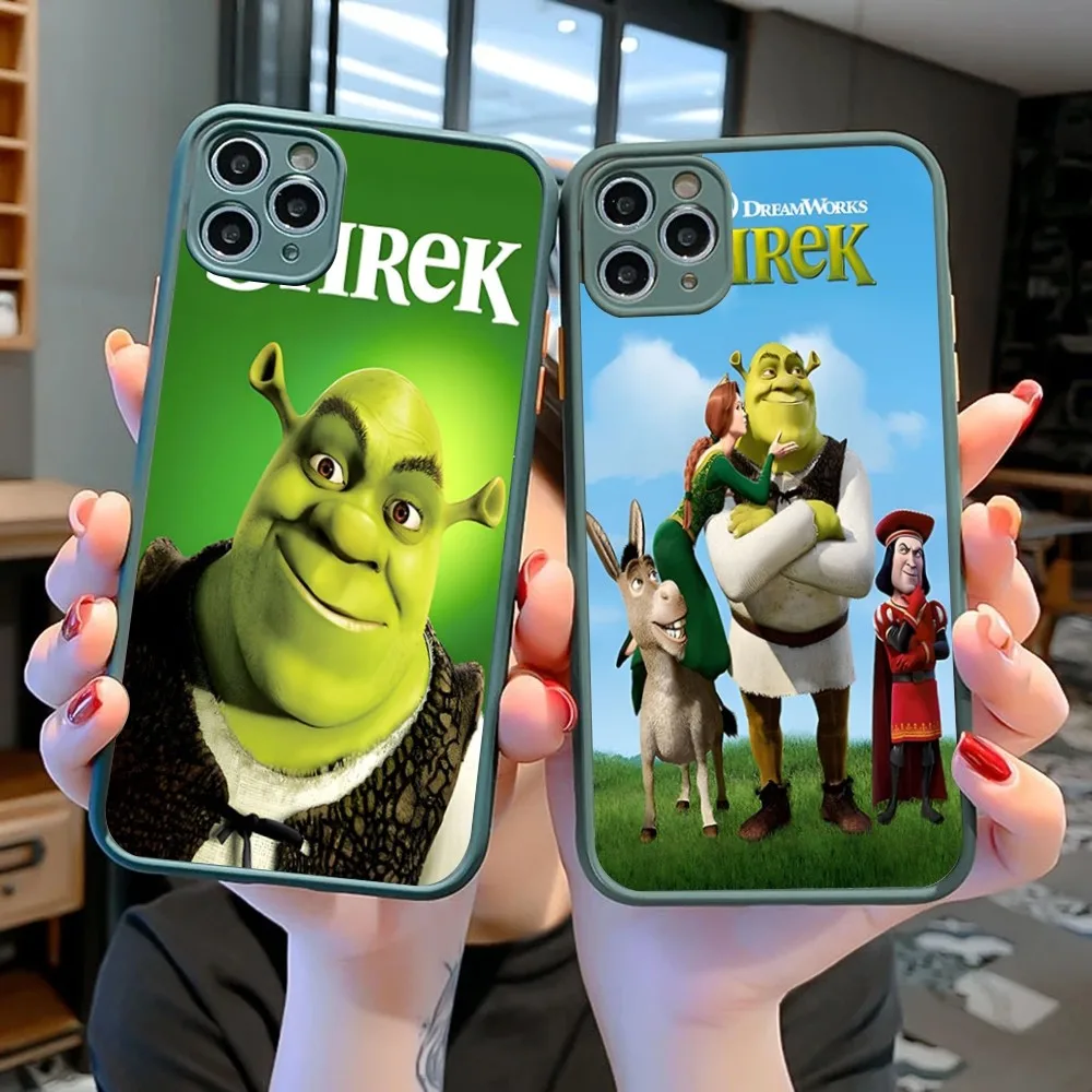 

Cartoon Funny Movie S-Shreks Phone Case For IPhone 14 11 12 13 Mini Pro Max 8 7 Plus X XR XS MAX Translucent Matte Cover