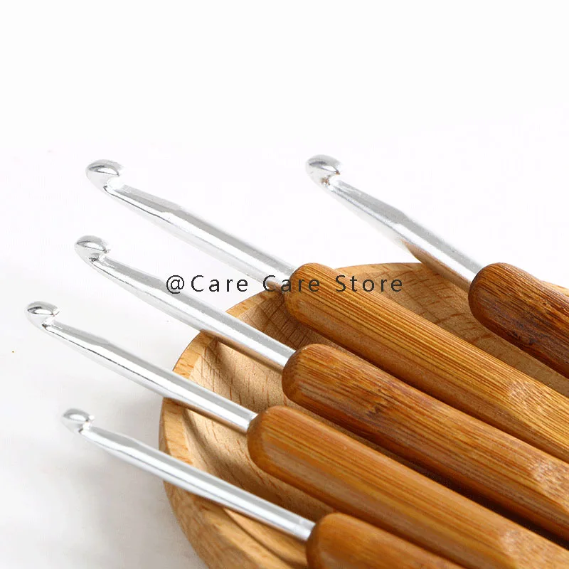 Bamboo Knitting Needles Set Crochet Hooks Set Embroidery Needle Wooden Knitting Crochet Needles Crochet Kit