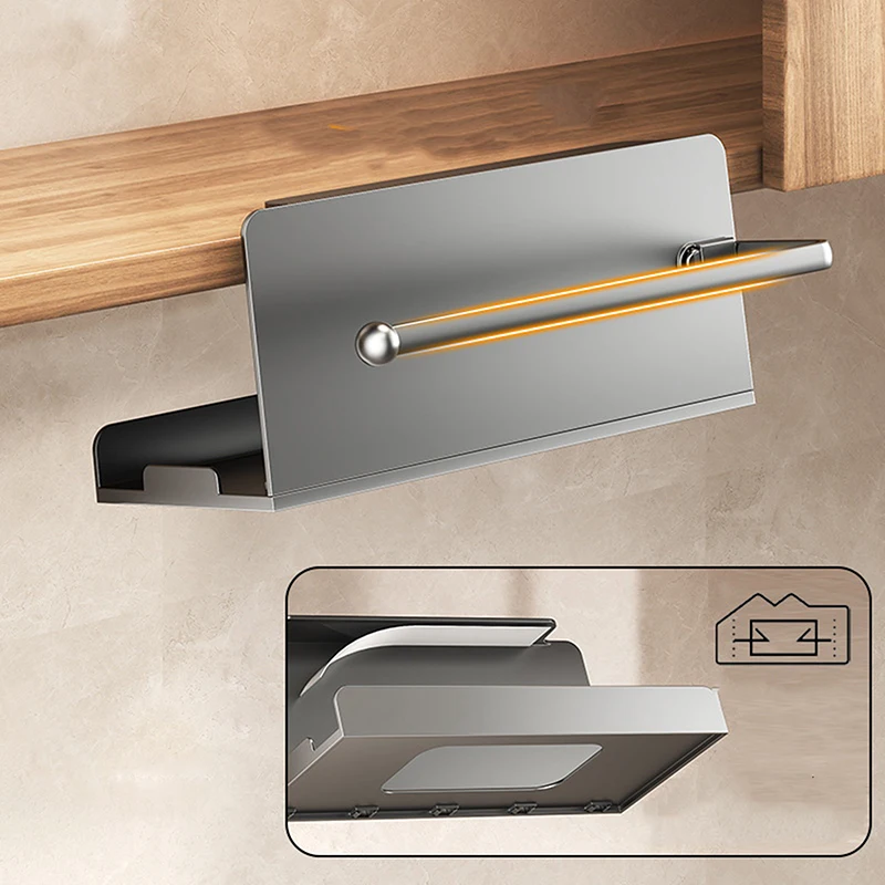 Kitchen , Paper Towel Rack, Wet Wipes Shelf, Paper Towel Box, Roll Paper Holder, Wall Cabinet, Inverted Type view 5
