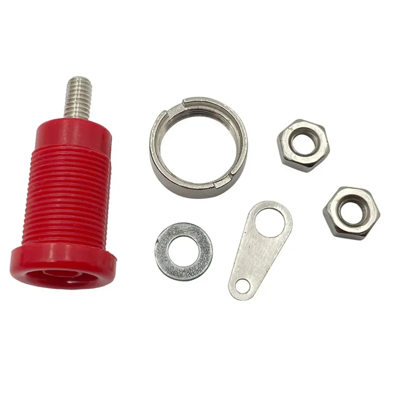 20PCS 4MM Insulated Safety Banana Socket Female Jack 6 Colors Panel Mount Multimeter Instrument Socket Binding Post Terminal