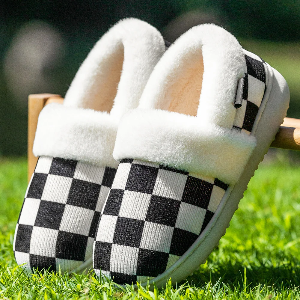 

Garden Slippers for Women House Wedge Soft Winter Warm Memory Foam Indoor and Comfortable High Quality Home Shoes Luxury Outdoor