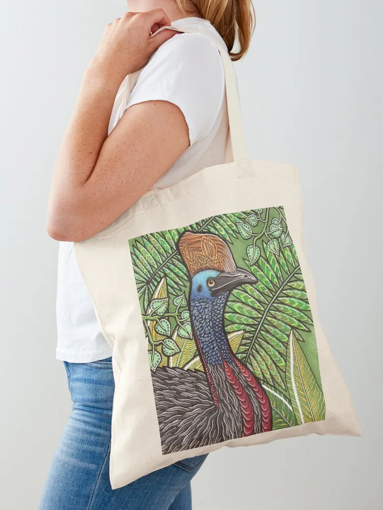 Cassowary Tote Bag women bag Candy bags supermarket folding bag free delivery bags