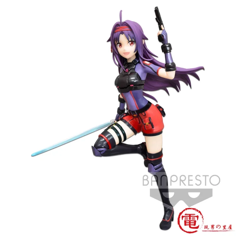 Bandai Original Sword Art Online Konno Yuuki Anime Action Figure GGO Limited Edition Model Ornaments Gifts Toys for Boys