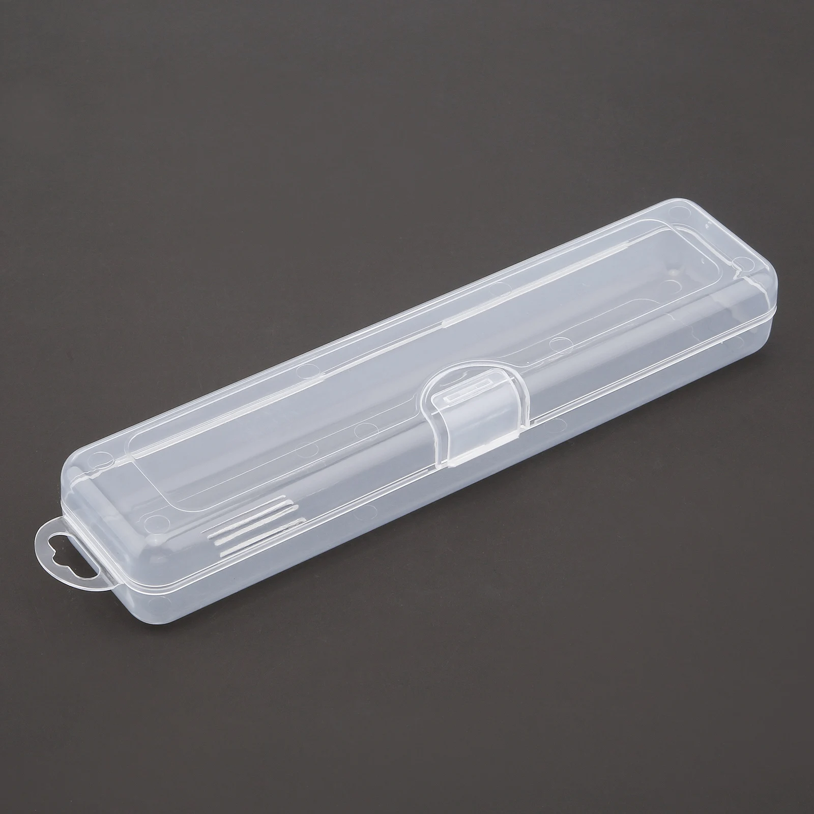 

Transparent Flip Portable Internal Length 19.5mm Tableware Storage Box for Cutlery Kit,Travel Tableware Case