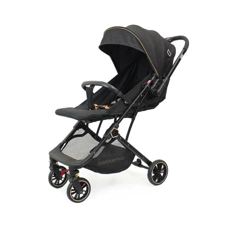 

Baby Stroller Cool Kids Compact Light Weight Buggy Reversible Handle Ride on Stroller Push Cart Travel Stroller