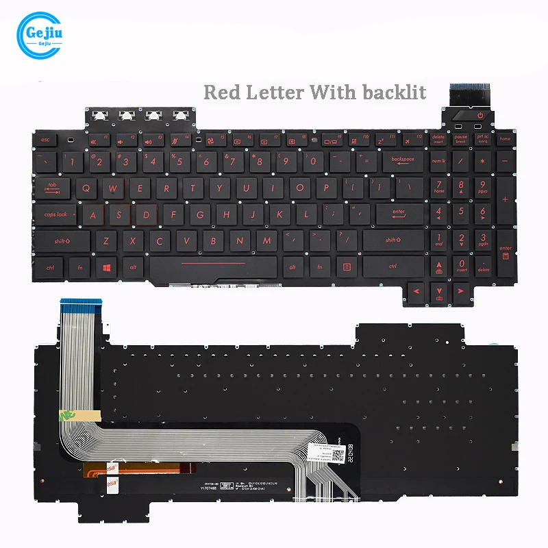 New Laptop Keyboard With Backlit FOR ASUS FZ63V GL503VS ZX63V FX63 FX63V FX503VM FX503VD ZX63VE