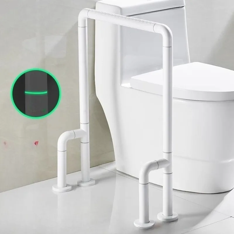 

Напольные поручни для унитаза, безопасная поддержка для унитаза в третий ванной комнате для пожилых людей, поручни без барьеров, поручни с подсветкой