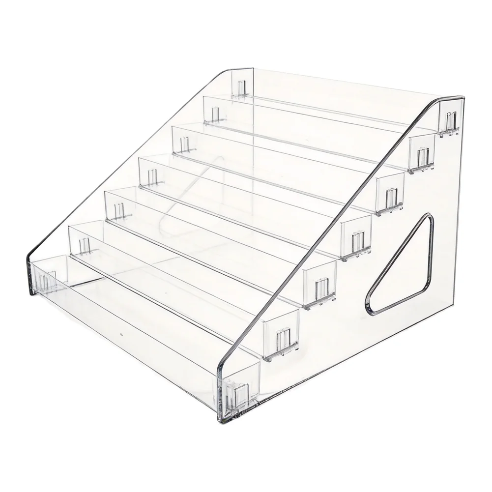 White Acrylic Display Rack Acrylic Shelf Sturdy Construction Shelf Versatile Display Collectible Showcase Rack