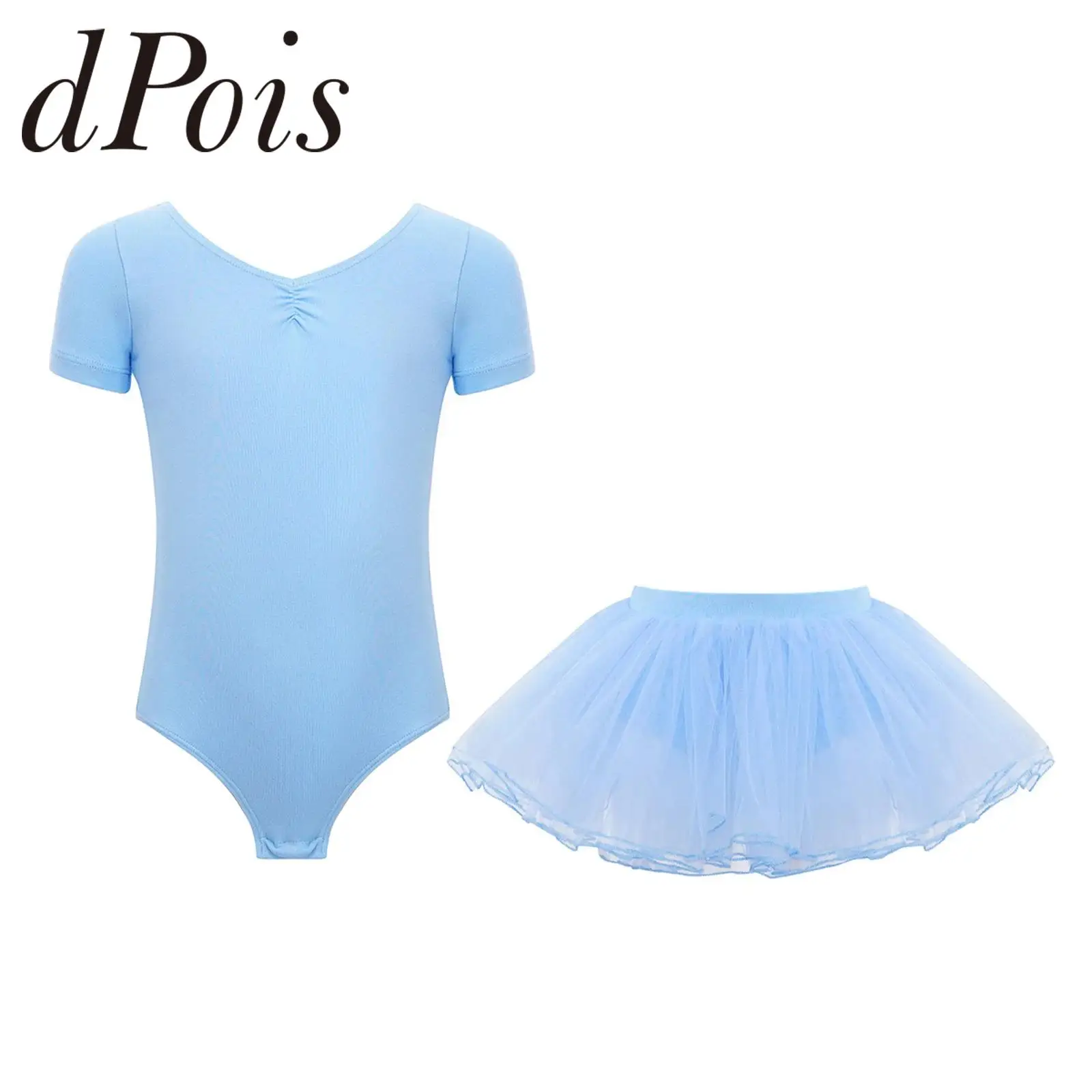 

Children Tutu Skirt Dance Practice Clothes Girls Ballet Leotards Classical Ballet Outfit Tulle Ballrina Gymnastics Leotard Dress