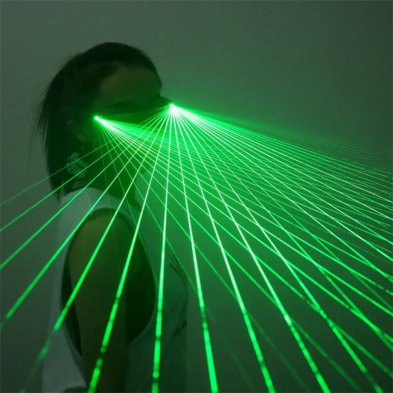 Multi-line Laser Glasses DJ Beam Eyeglasses Portable Party Stage Light Dancer Show Rave Luminous Costumes Performance Nightclub