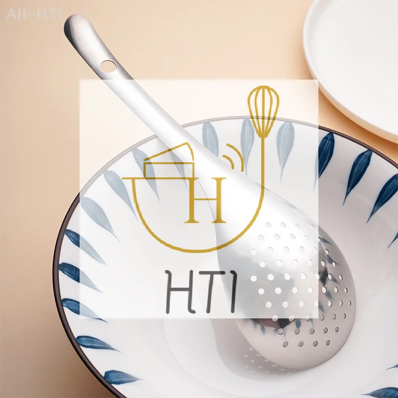 

1 Pack Food Scoop Perforated Skimmer Colander Easy To Clean Stainless Steel Colander Kitchen Colander Spoon Filter Strainer