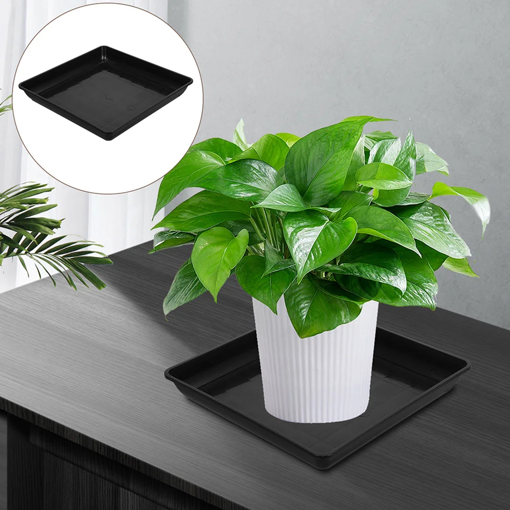 

3pcs Plant Saucer Heavy Duty Pp Plastic Drip Tray For Flower Pot Water Collection Indoor Outdoor Use Planter Trays