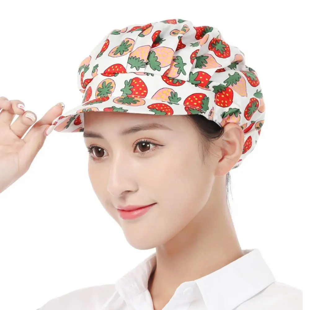 Кухонная шапка с защитой от выпадения волос, регулируемая многоразовая рабочая шапка, гигиеническая тканевая пылезащитная шапка для ресторанов