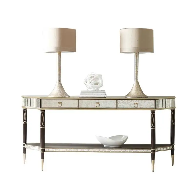 Italian-style entrance cabinet is opposite the door, living room light luxury entrance table, hotel corridor entrance table, sem