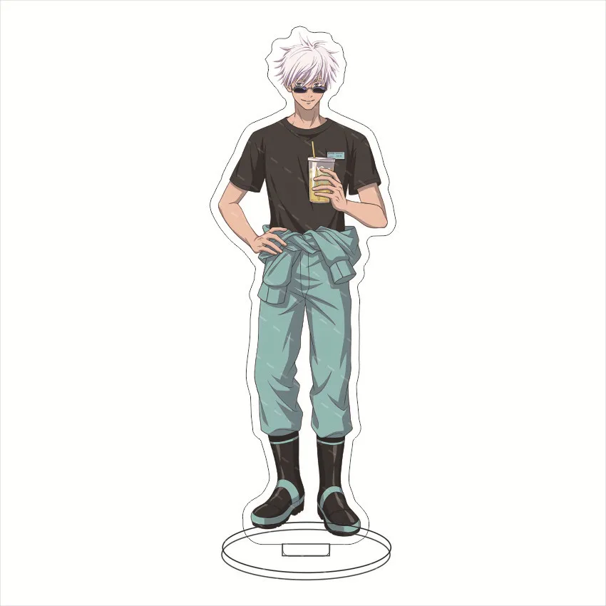 Jujutsu Kaisen periféricos de animé Satoru Gojo figura de acción Itadori Yuji soporte acrílico Anime soporte ornamento modelo colección de regalo