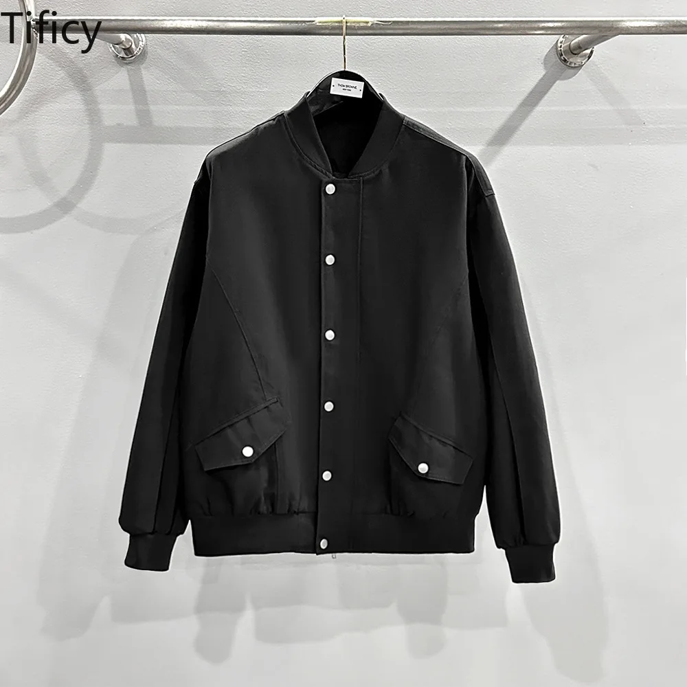 

TIFICY High Street Men's 2024 Autumn/Winter Japanese Workwear Single Breasted Cotton Thick Collarless Casual Vest Jacket