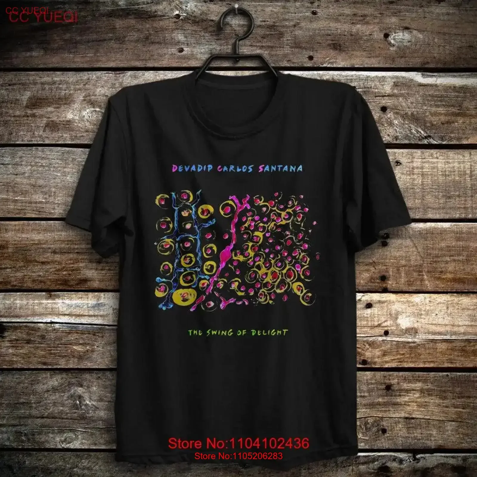 سوينغ أوف ديلايت بواسطة كارلوس سانتانا تي شيرت الحب موضوع من سبارتاكوس تشاد كروجر خمر غسلها أنيق أوم