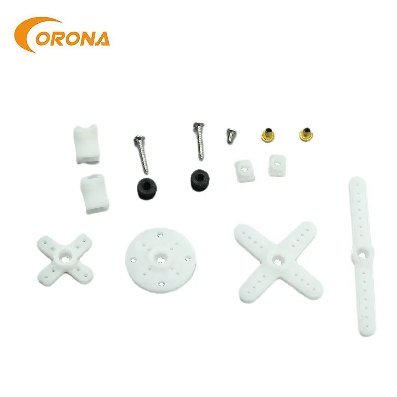 Novo 4 peças corona ds843mg digital de alto torque micro servo 4.8kg / 0.10sec / 11.5g rc avião de ar acessórios para barco e carro