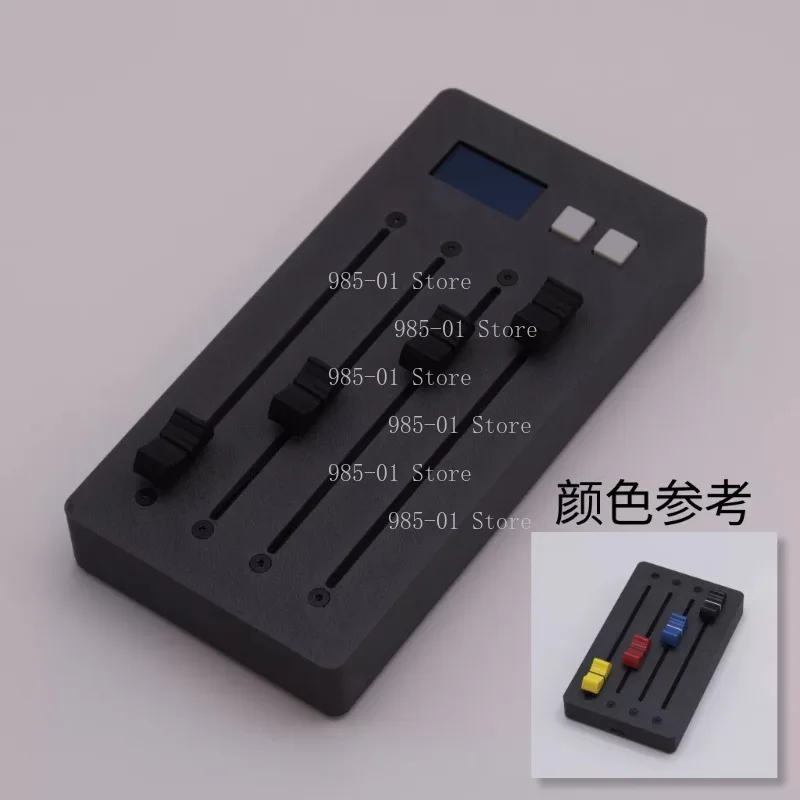 4-Track MIDI Controller Electric Fader Mixer，Support Volume Automation, CC Expression and Envelope Control