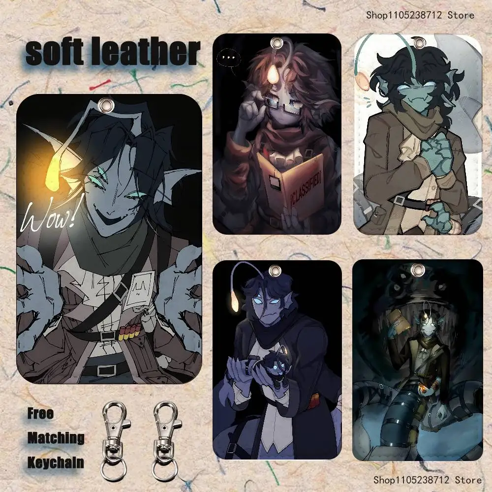 P-Pressure S-Sebastian Troost Cartoon Kaart Sleutelhanger Anime Mode Hanger Tas ID Deur Kaart Case Bus kaart Leuke Volwassen