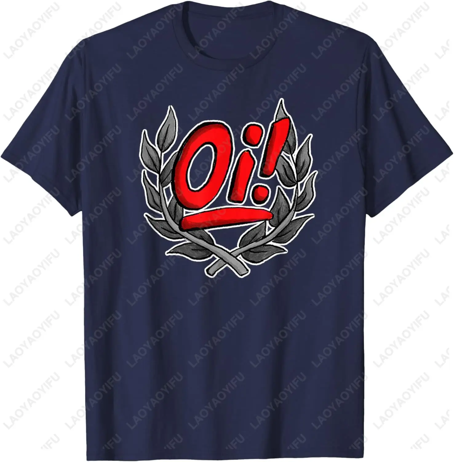 Oi Oi Oi! Skinhead Hardcore & Ska Punk T-Shirt ，Comfortable and Relaxed Short-sleeved Tee