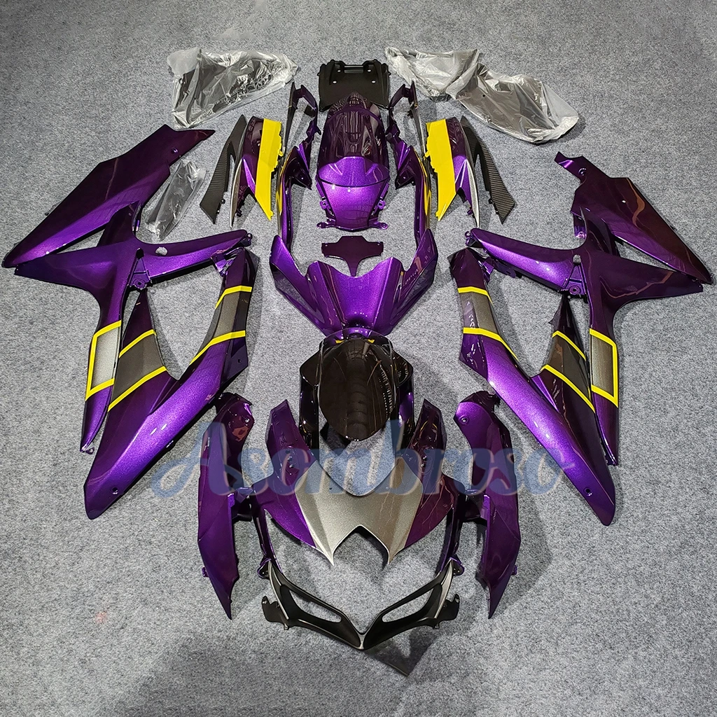 ABS Injection Molding Fairing Kit fit for GSXR600 2008 2009 2010 GSXR750 GSX-R600 K8 Motorcycle Purple body Protective cover