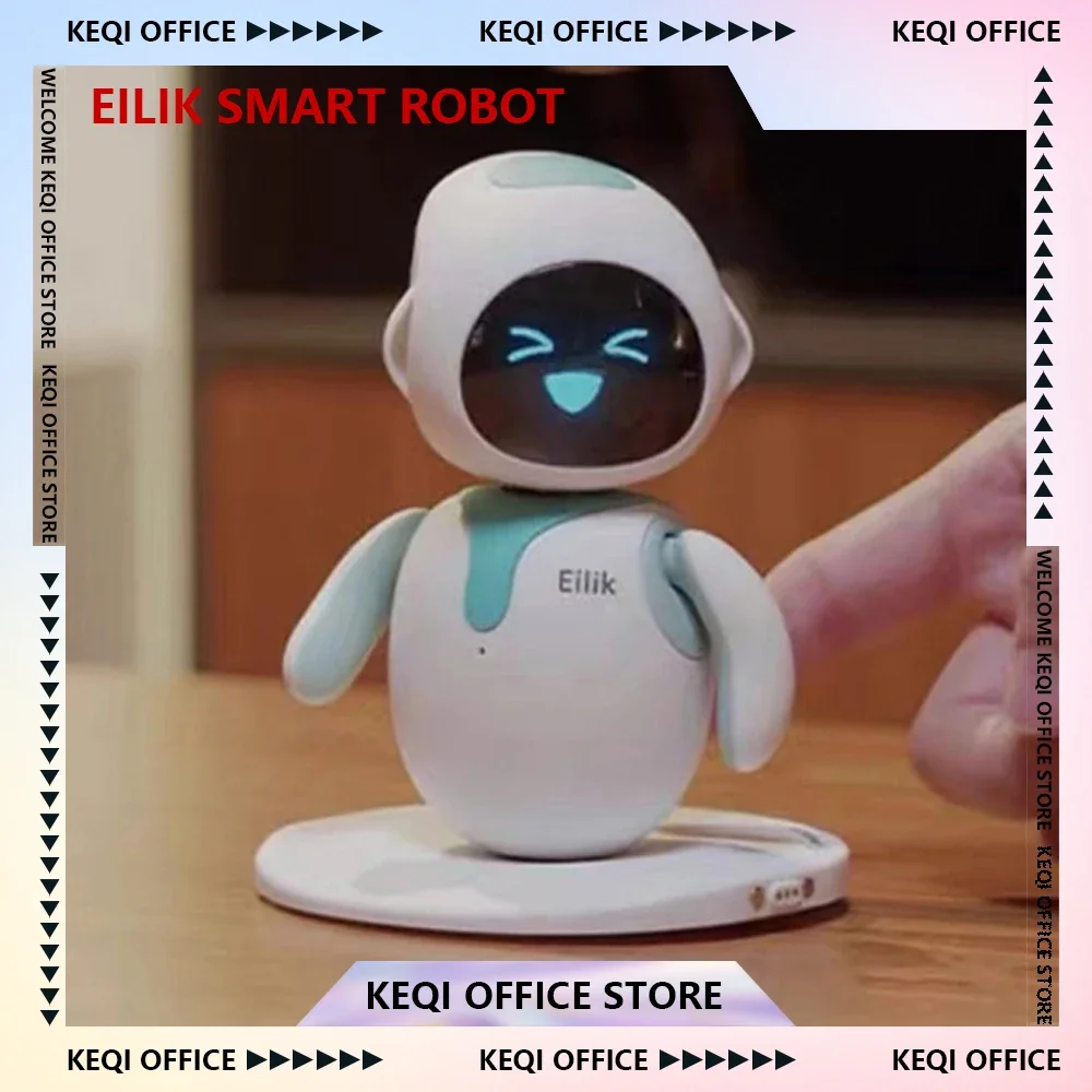 Original Eilik Smart Robot Emotional Interaction Vocal Multiple Mode Electronic Automation Ai Robot Cute Blue and Pink Gifts