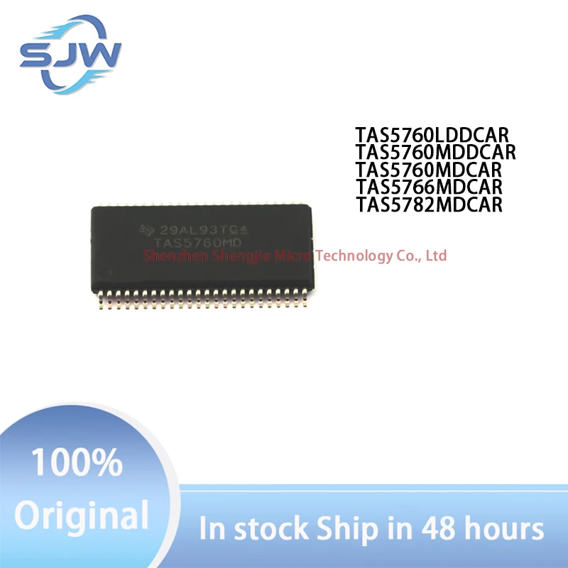 

TAS5760LDDCAR TAS5760MDDCAR TAS5760MDCAR TAS5766MDCAR TAS5782MDCAR encapsulation HTSSOP-48 Audio power amplifier chip