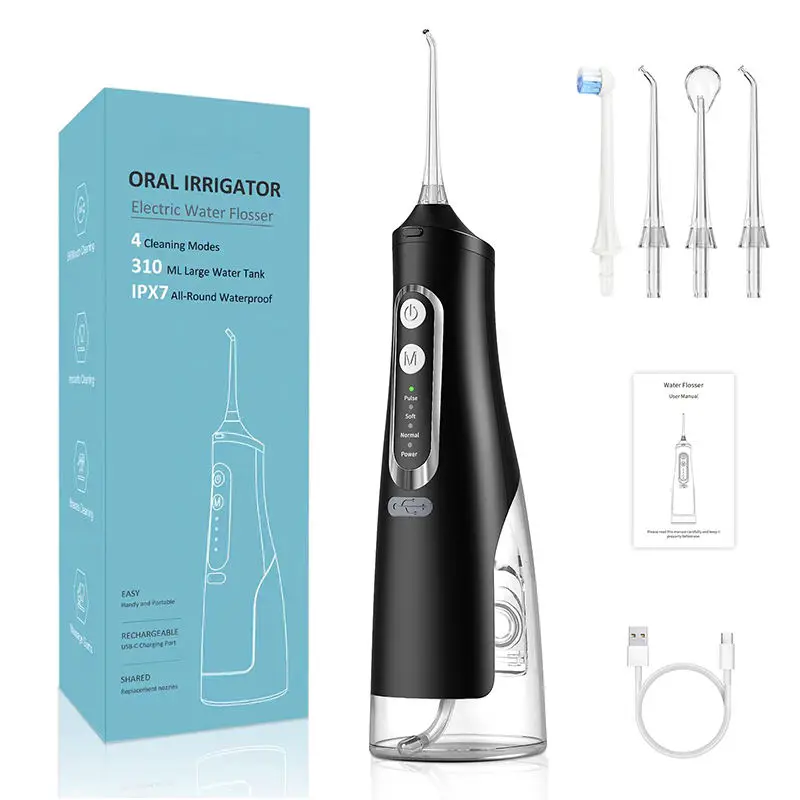 Irrigador Oral barato al por mayor IPX7 dispositivo de limpieza de dientes eléctrico impermeable hogar viaje hilo Dental agua Flosser