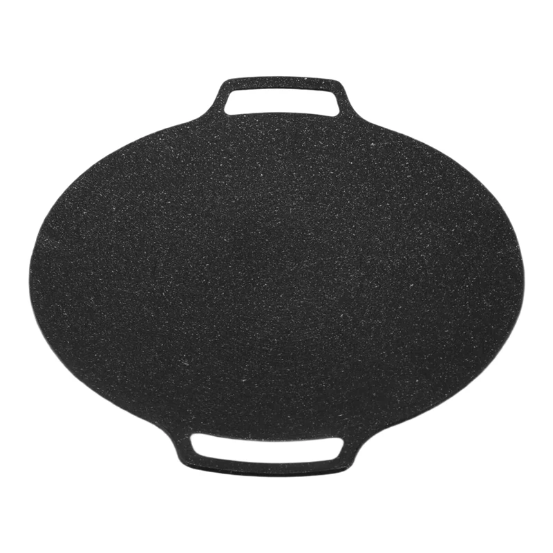 

AD-35 см толстая чугунная сковорода, плоская блинная сковорода с антипригарным покрытием, гриль для барбекю, индукционная плита, кастрюля с открытым пламенем